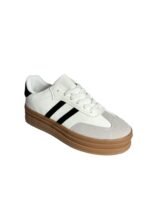 Casual Sneakers Δίσολα Suede Λευκά